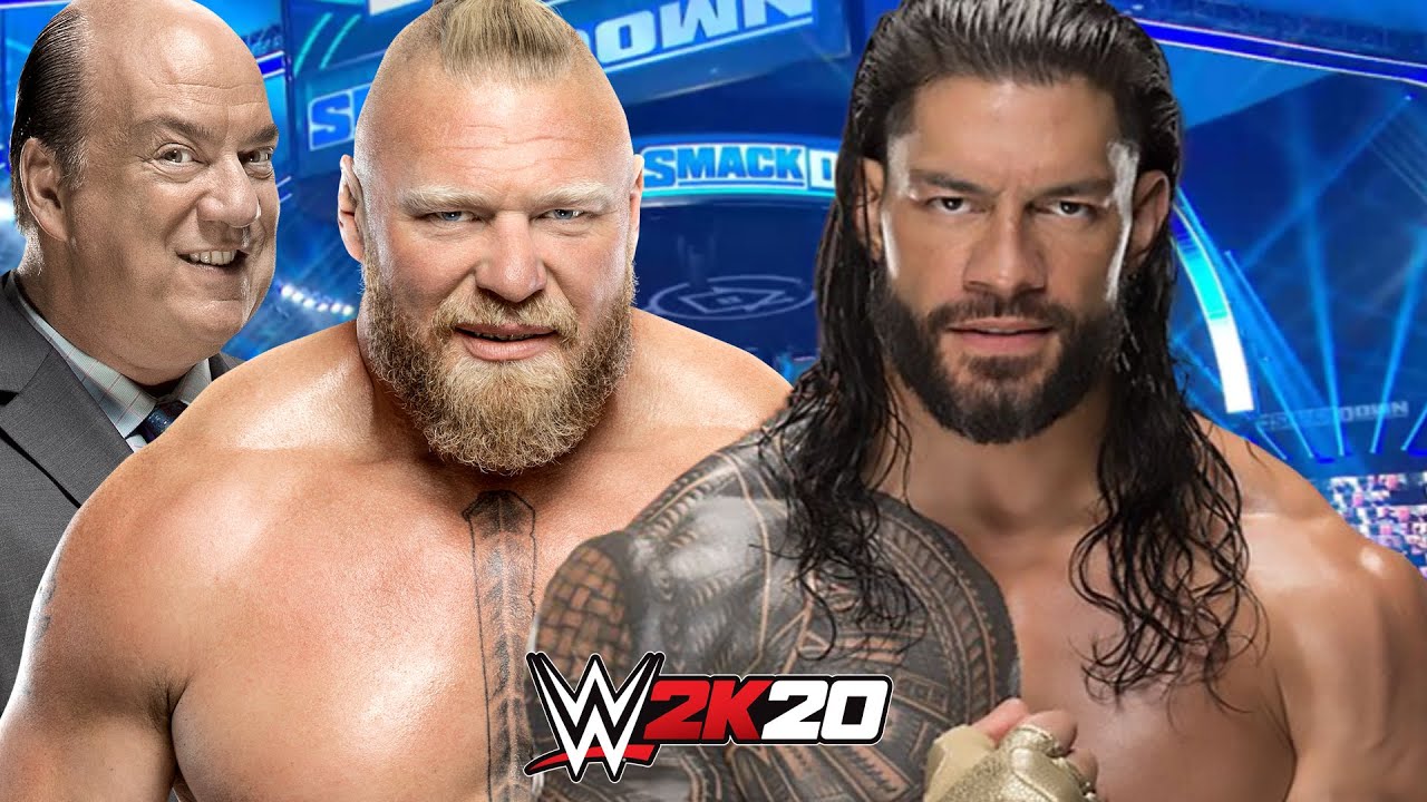 ROMAN REIGNS vs BROCK LESNAR & PAUL HEYMAN | WWE 2K20