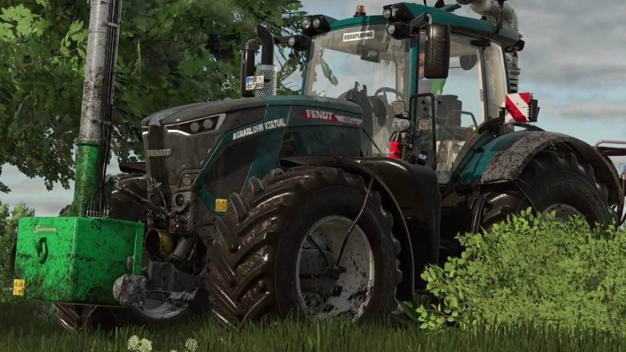 Agrarlohn Virtual bei der Gülleausbringung |9er Fendt