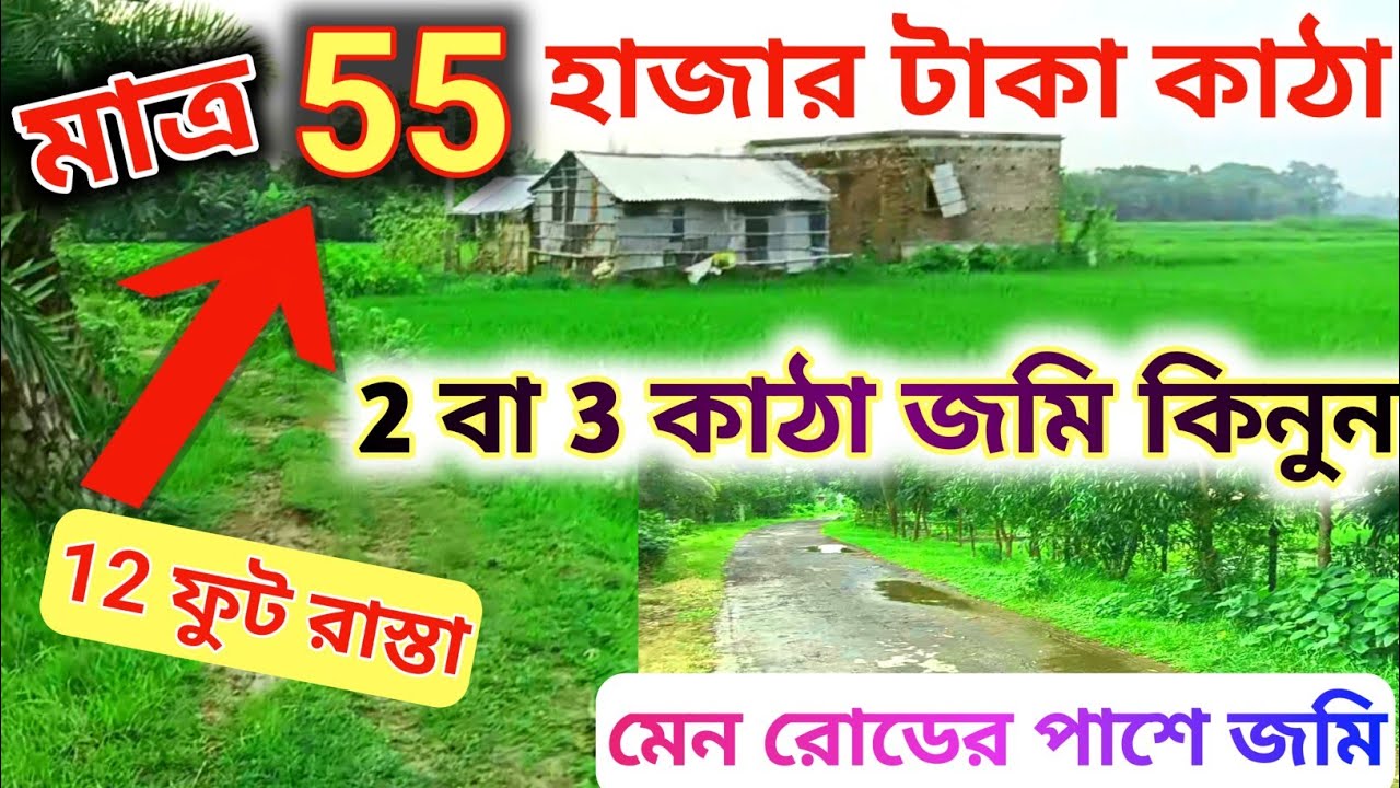 মাত্র 55 হাজার টাকা কাঠা | 2 বা 3 কাঠা জমি কিনুন |kolkata land sale | low price land #land #house
