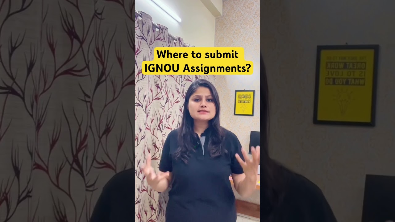 Where to submit ignou assignment? #ignouassignment #ignou