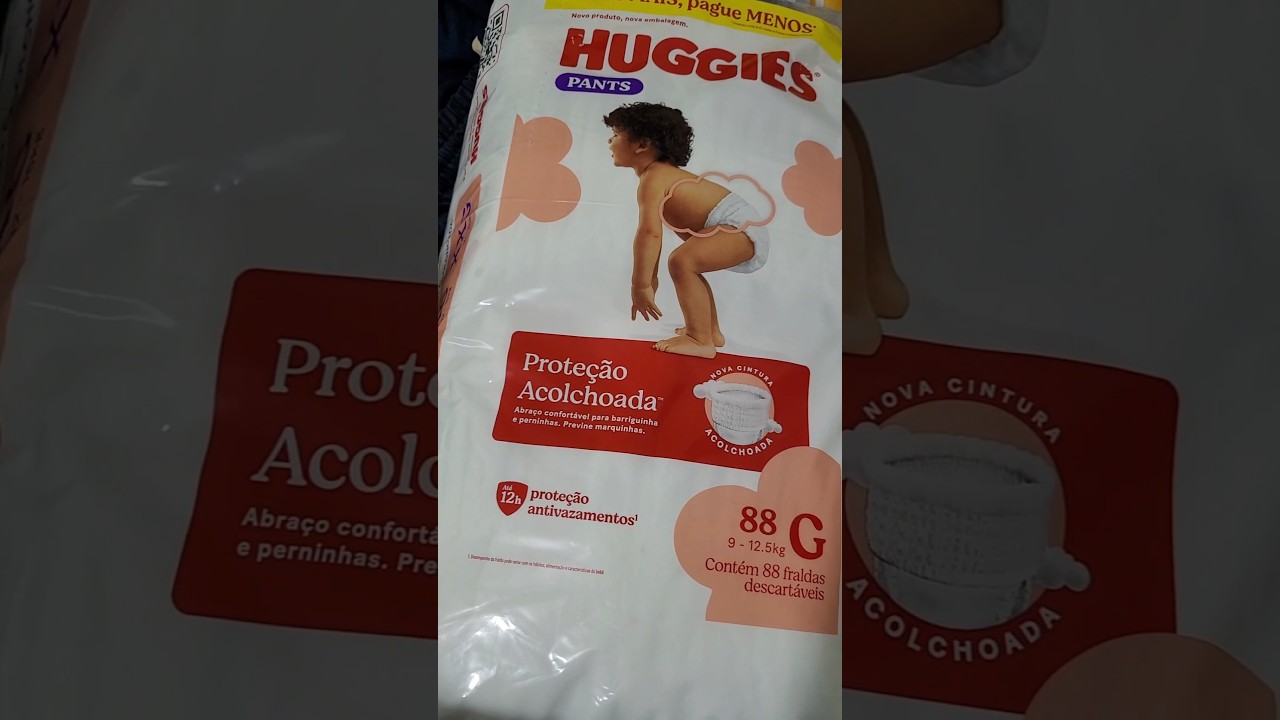 Nova fralda Huggies Pants Prote&ccedil;&atilde;o Acolchoada #maternidade #fralda #huggies #novafralda #fraldapants