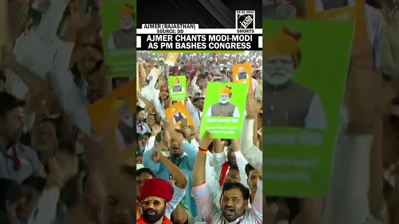 Ajmer chants Modi-Modi as PM attacks bashes Congress calling it MMC
