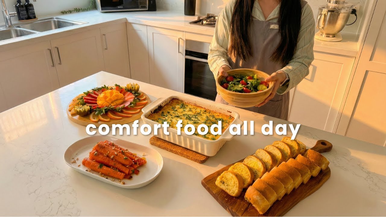 What I Cook in a Cozy Day at Home 🍲 | Comfort Food, Baking & Slow Living (Silent Vlog)