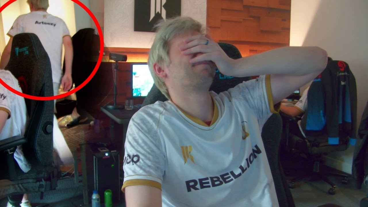 Arteezy Rage Quit after they blew a huge lead vs Team Spirit - left the room immediately!