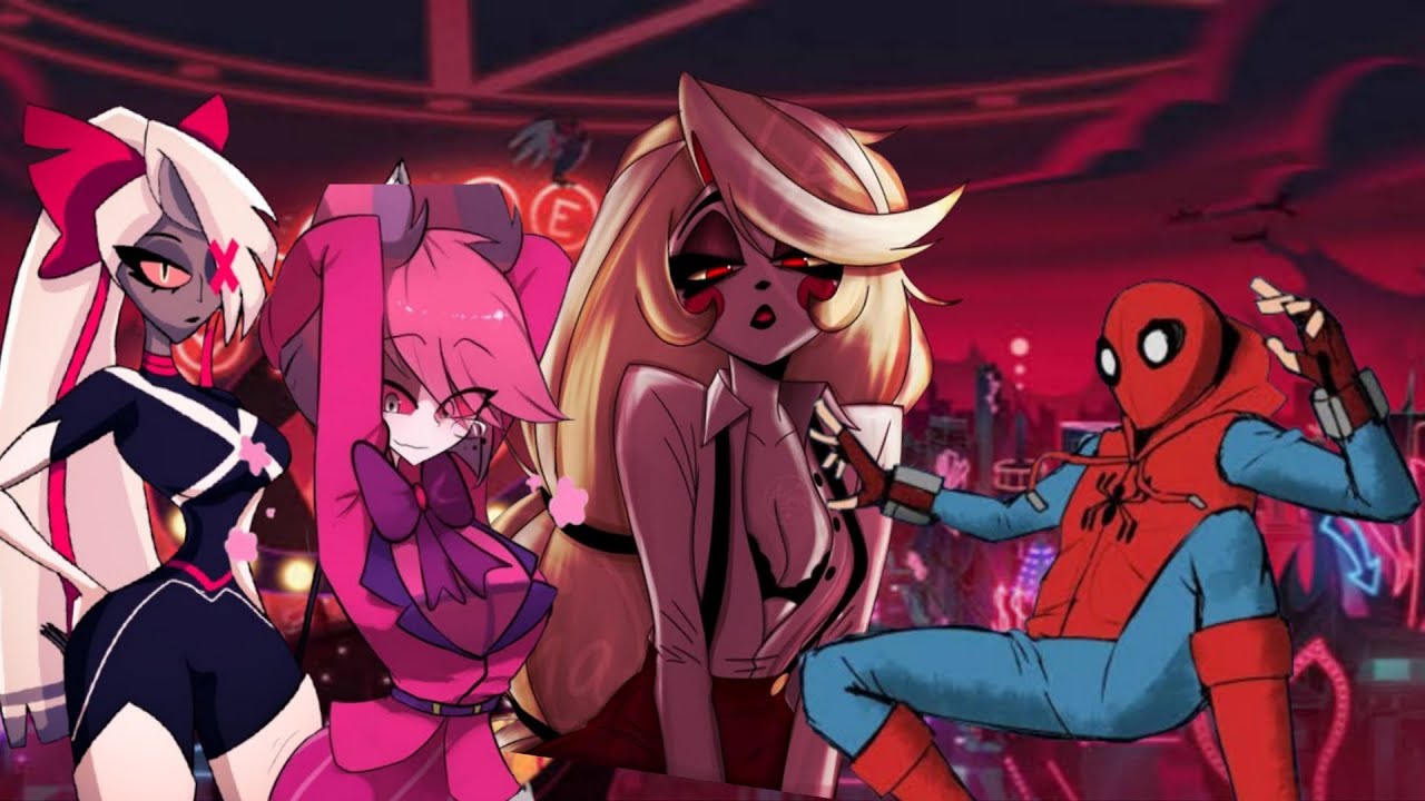 Spider-Man x harem | Spider-Man sayayin en el mundo combinado de helluva boss y hazbin hotel