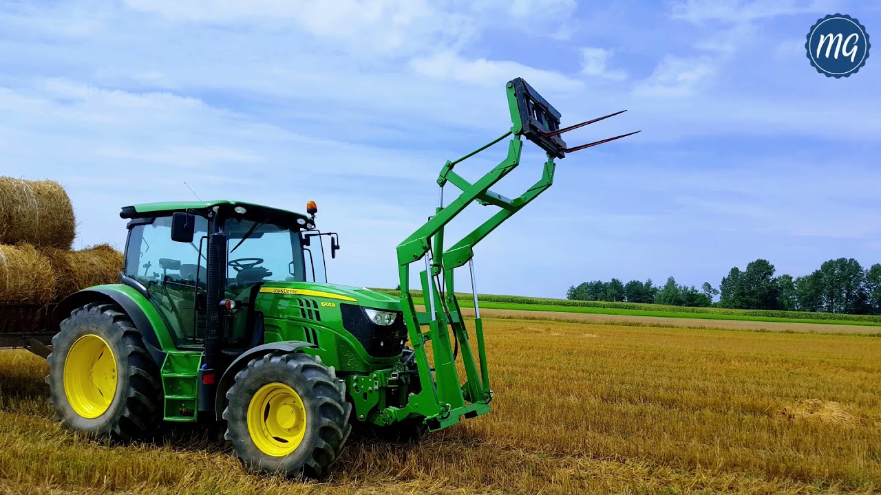 TUR ładowacz podnośnik na TUZ własnej produkcji do John Deere 6105R  #MegaGarage