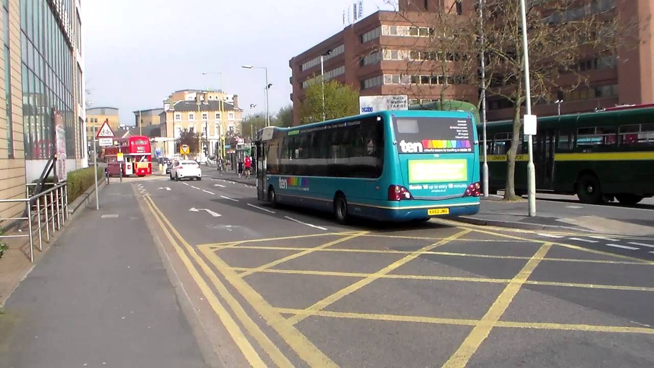 Arriva Shires & Essex 3416 KX62JMU and Red Rose Travel OU07FKH at Watford Junction