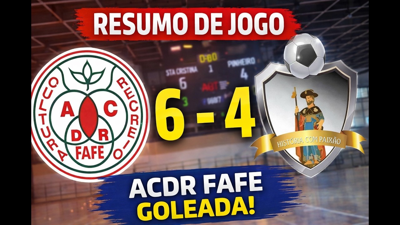 Resumo: ADCR Santa Cristina 6-4 GDST Pinheiro (Liga Futsal AMAF)