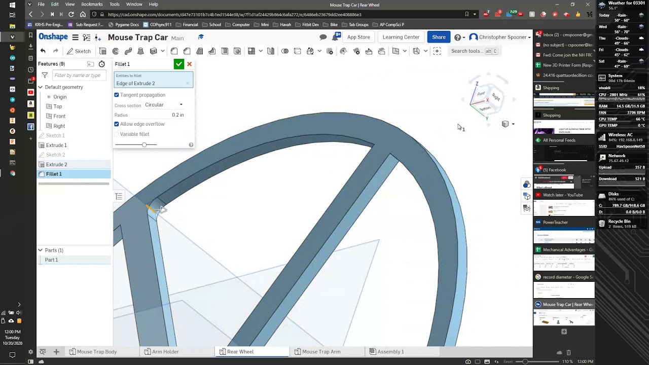 Making a Wheel in OnShape using the Circular Pattern Tool