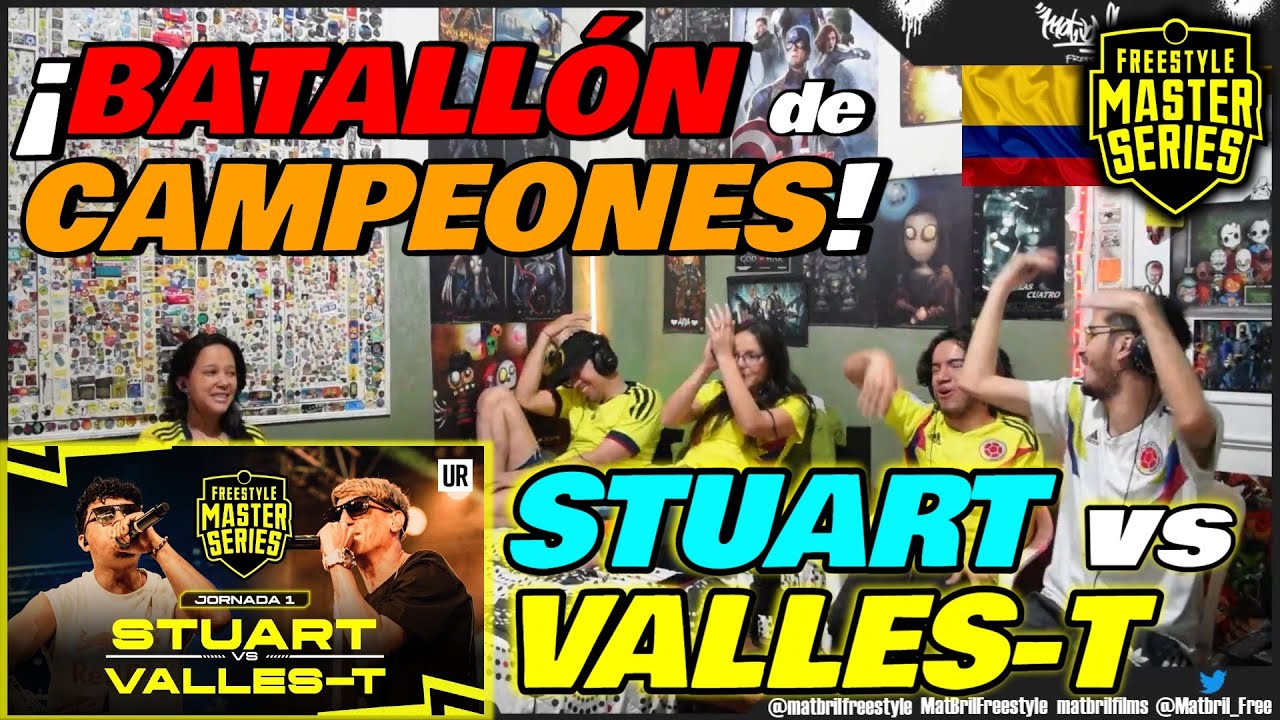 🔴COLOMBIANOS REACCIONAN a STUART vs VALLES T - ¡BATALLÓN de CAMPEONES! [FMS COLOMBIA JORNADA 1 2023]