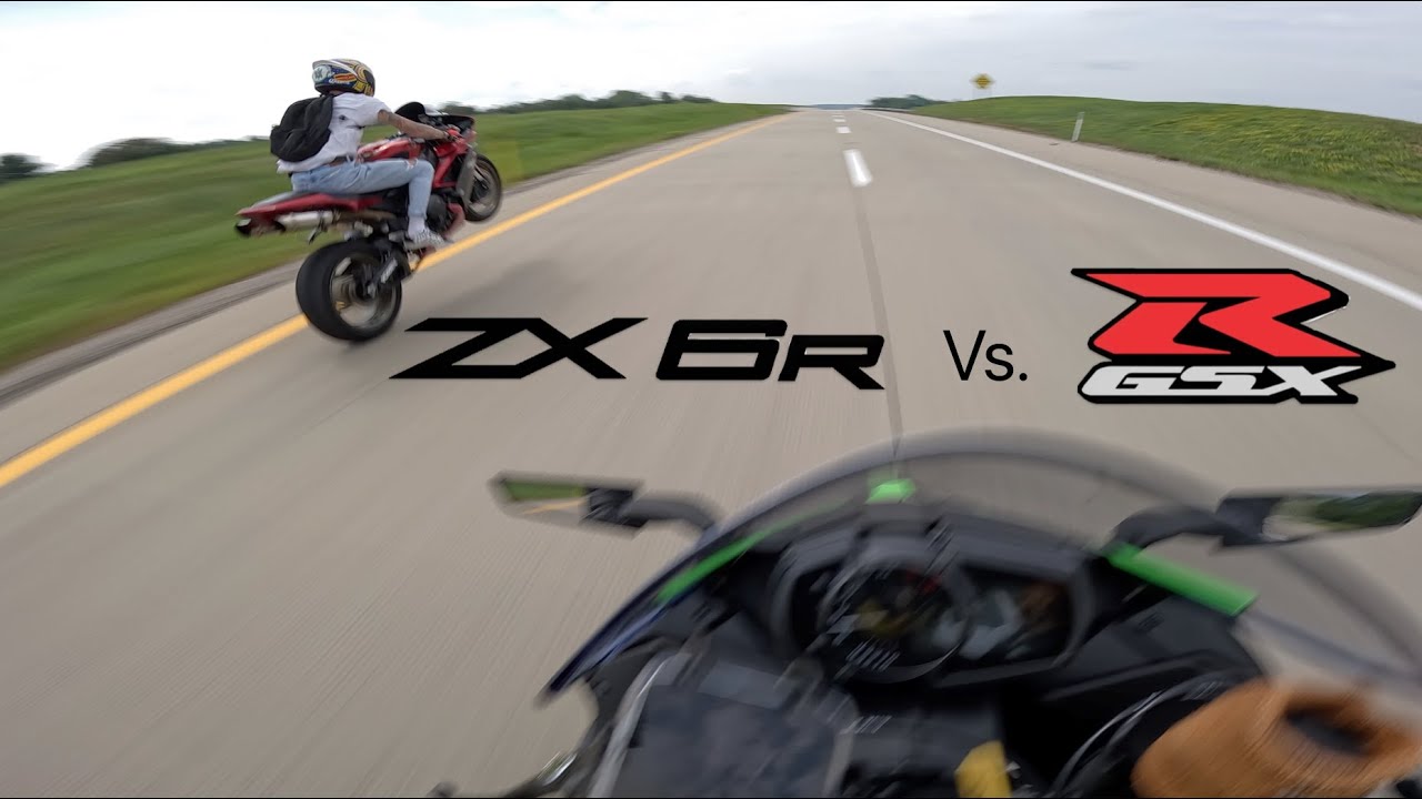2023 ZX6R vs 2006 GSXR 600 ROLL RACE