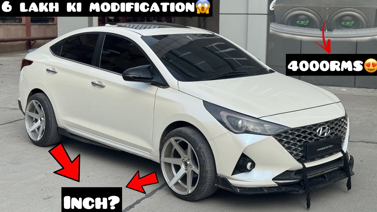 🔥Hyundai Verna Full Modified😍Rainbow PPf😱लाउड म्यूजिक सिस्टम❤️interior🔥one in India😍