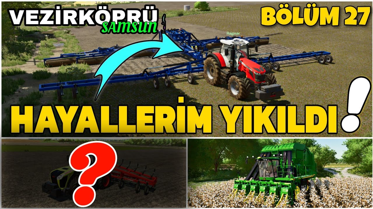 HAYALİMDEKİ TRAKTÖRÜ ALDILAR  ☹️ ❗️ARTIK BÜYÜK TARIM ALETLERİNE GEÇİŞ YAPTIK ❗️FS22