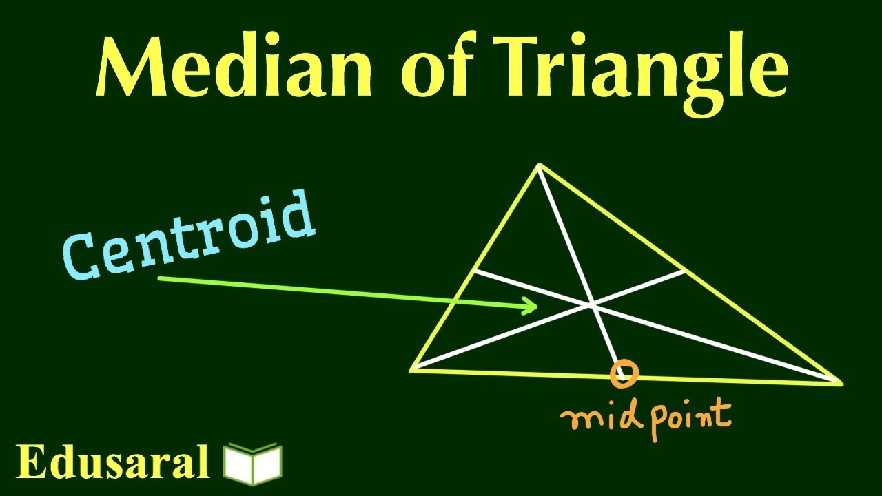 Median of a Triangle in Hindi | All Competitive Exams | Edusaral