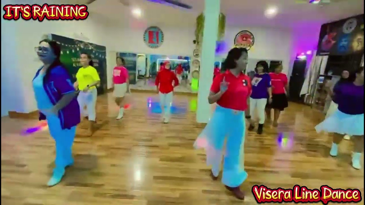 IT'S RAINING || LINE DANCE || Choreo : Caecilia M. Fatruan || Demo by Visera Line Dance