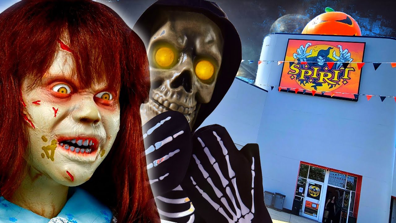 SPIRIT HALLOWEEN 2022 FLAGSHIP GRAND OPENING EGG HARBOR NEW JERSEY inside ABANDONED CIRCUIT CITY