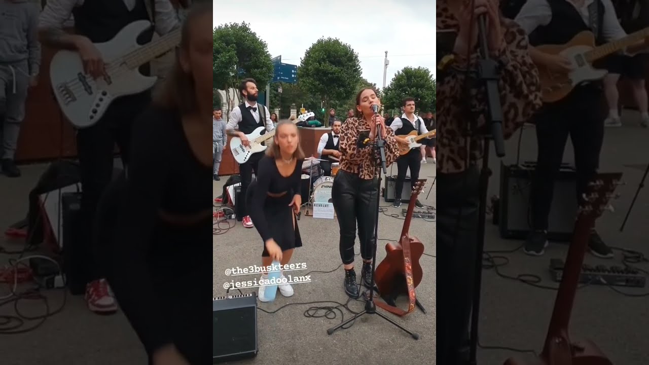 AllieSherlock with The3buskteers Grafton Street Ireland  #Busker #streetmusic
