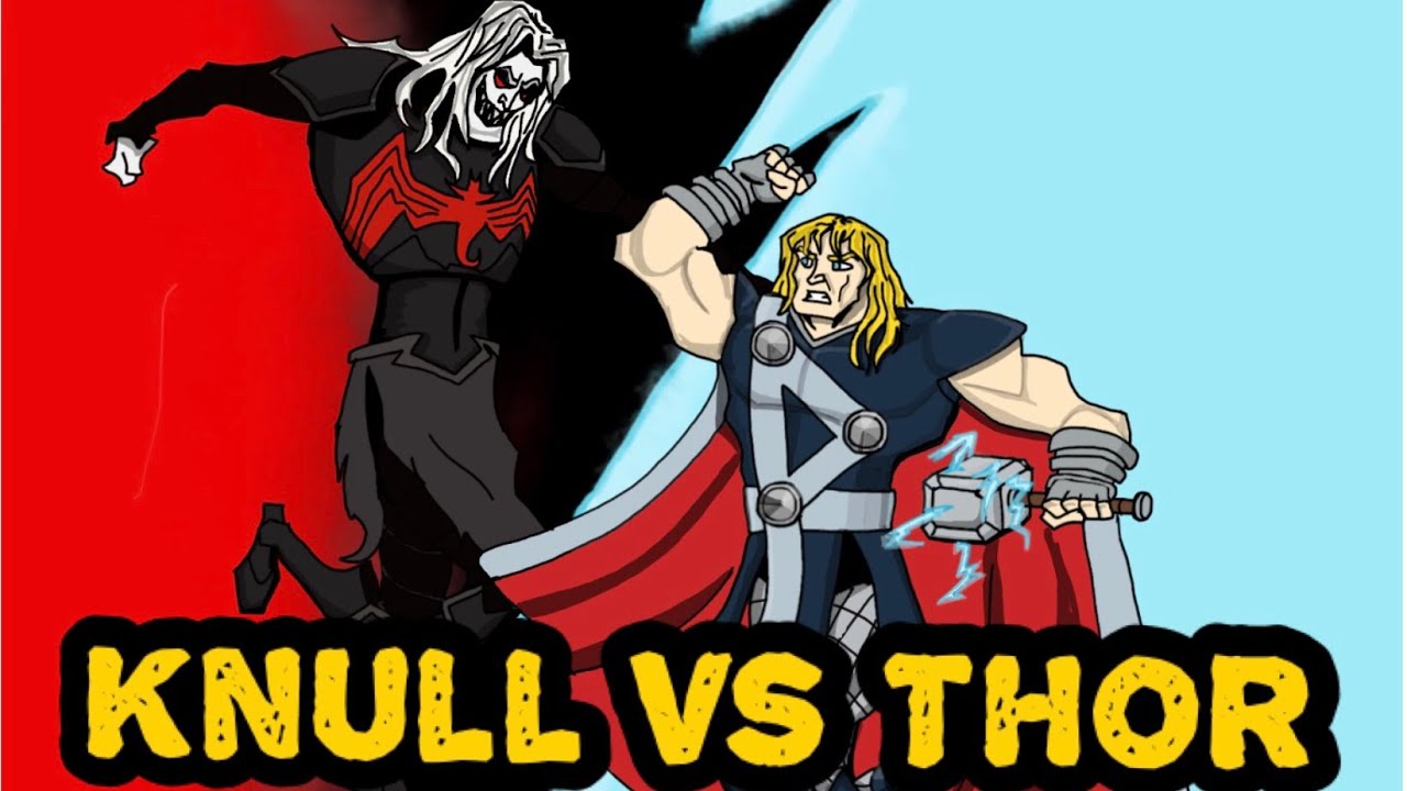 Knull The Symbiote god Vs Odin Force Thor Drawing. In King In Black??Who Would Win?