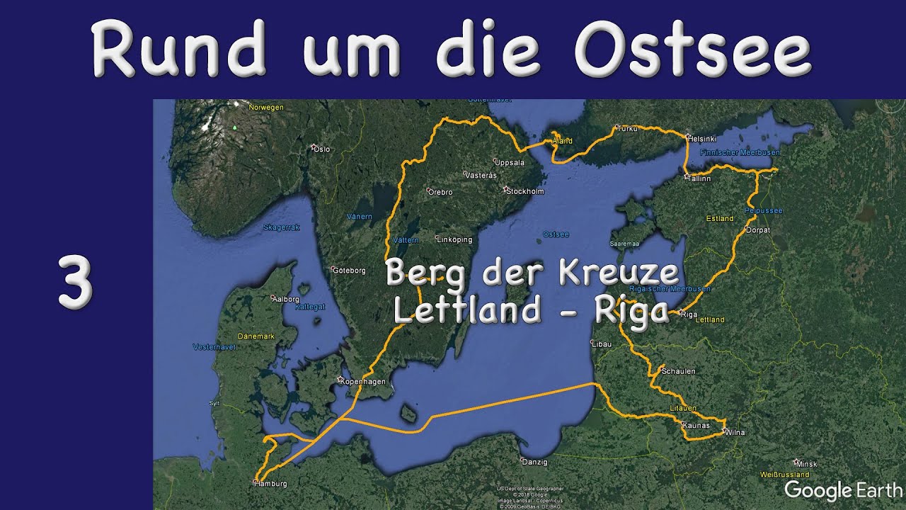Berg der Kreuze, Lettland und Riga