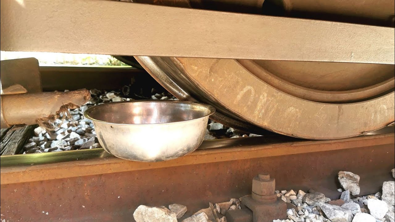 Metal Things vs Train! Crushing Things Train Experiment @TrainXperiments