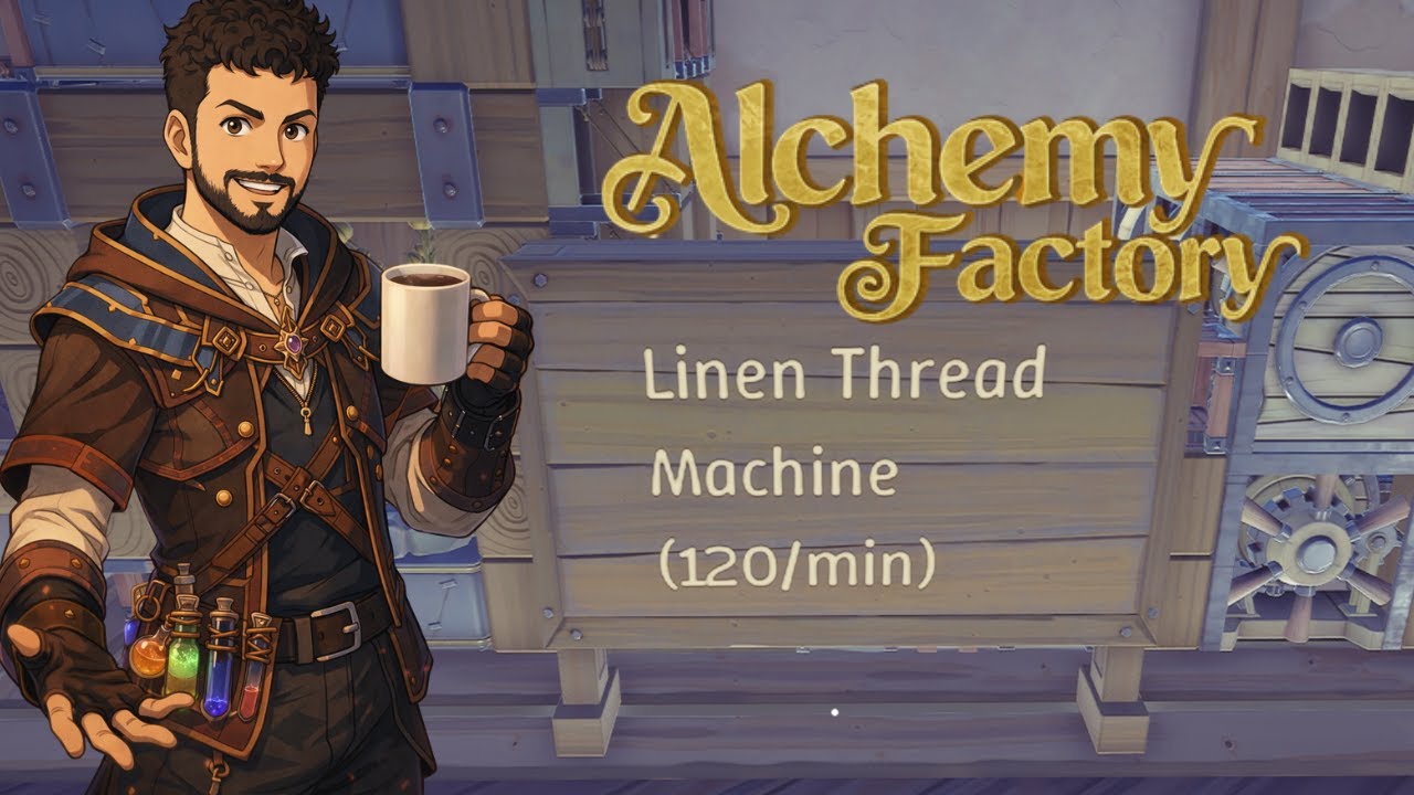 Машина для производства льняных нитей и хлопка Flax Stack | Лаборатория чертежей Alchemy Factory ...