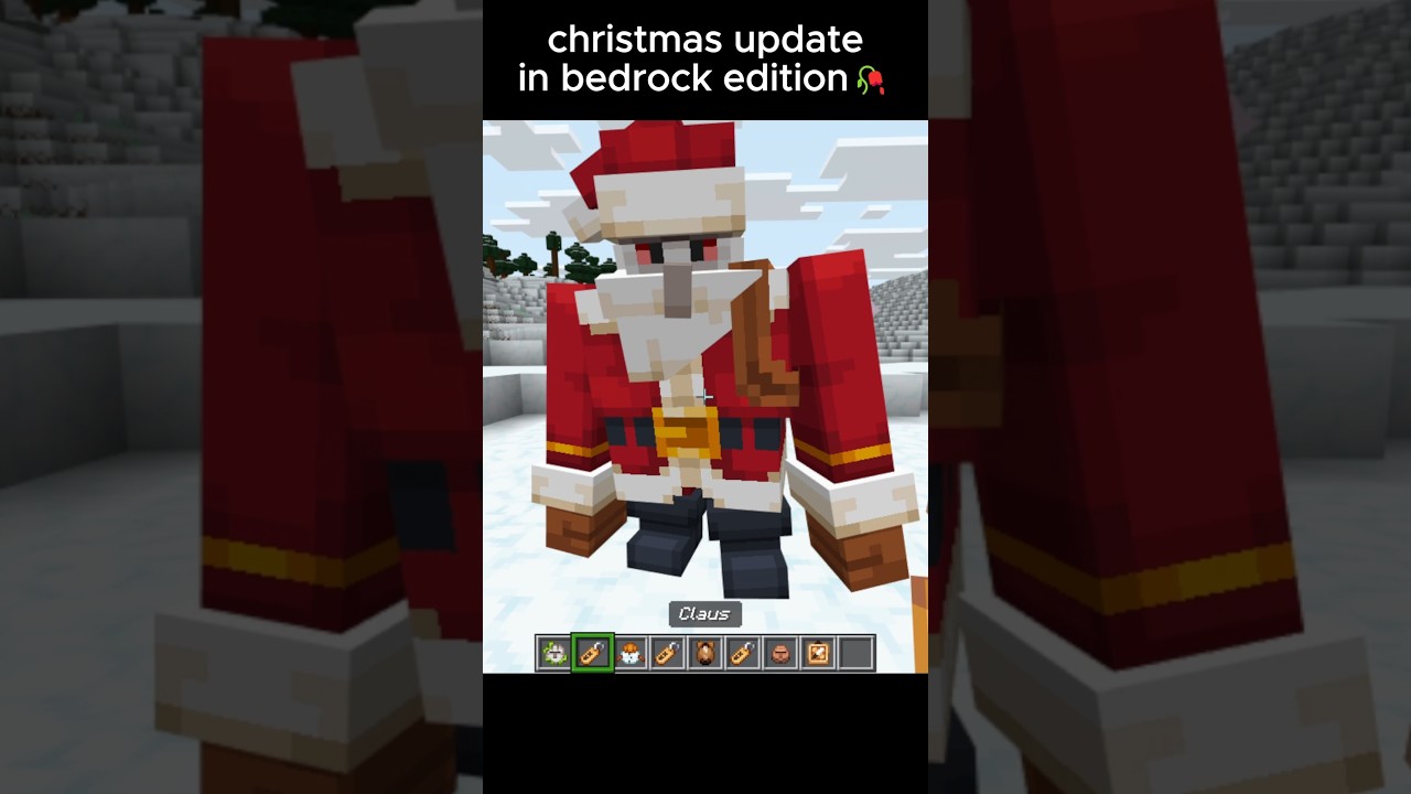 Minecraft Christmas Update Moment