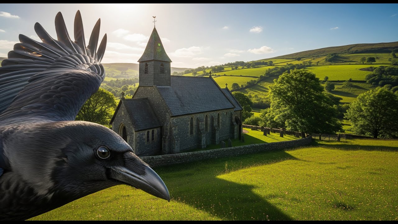 Little Church in Wales ⛪︎ Drone Flight 037 ⭐DJI Mini 4 Pro