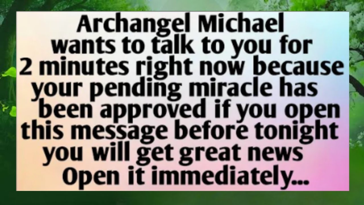 👉ARCHANGEL MICHAEL WANTS TO...