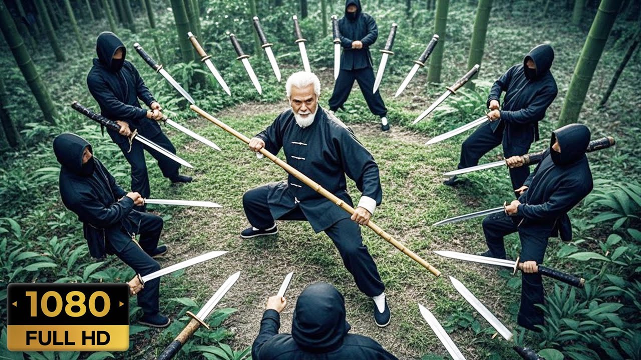 【功夫电影】殺手圍攻船夫，怎料船夫竟是功夫高手，一根竹竿秒殺所有殺手！| Kung Fu | 功夫 | 動作片|