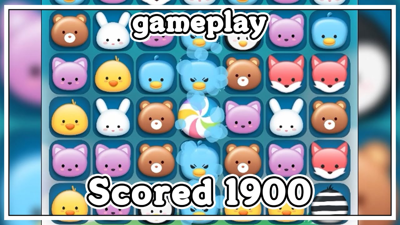 90초 Match 3 게임 플레이 1900점