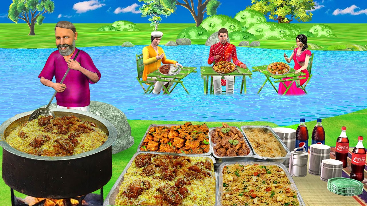 Parivaar Yatra Riverside Food Cooking Family Trip Picnic Hindi Kahaniya Moral Stories Comedy Video