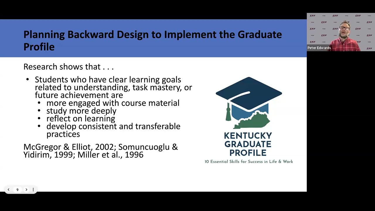 Backward Design Approaches for the Graduate Profile