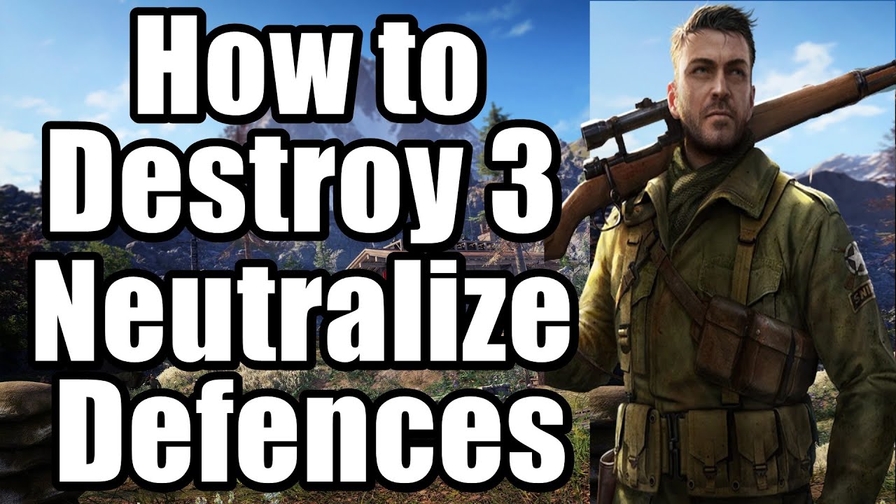 Sniper Elite 5 Libération - How to Destroy 3 Neutralize Defences (Mission 6)