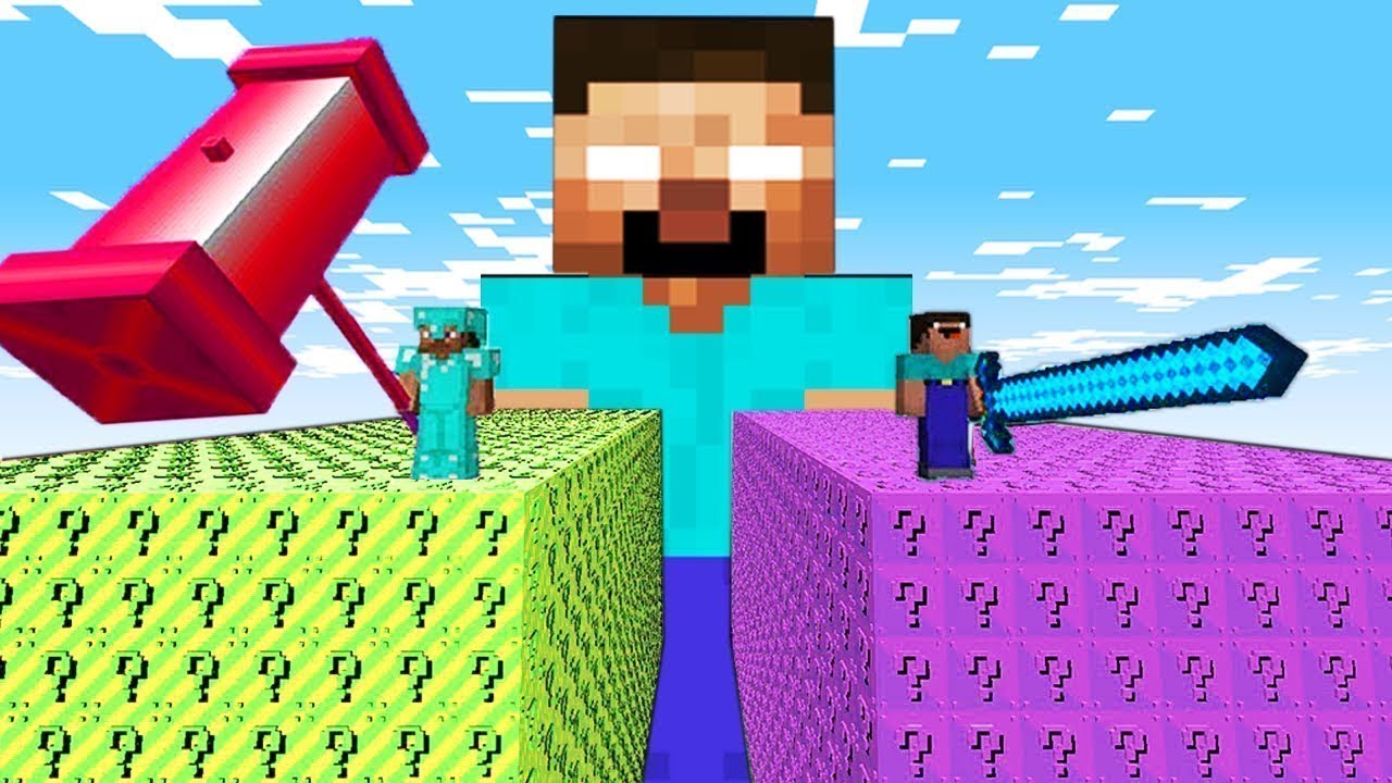 NEJLEP&Scaron;&Iacute; MINECRAFT LUCKY BLOKY CHALLENGE, KTER&Eacute; JSME HR&Aacute;LI! 😲Co jsme to spawnuli!!😲 w/Morry