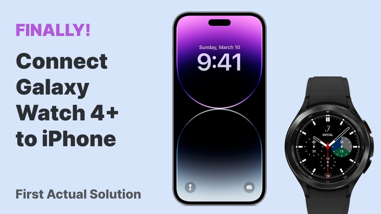 FINALLY! How to Connect Galaxy Watch 4 to iPhone with the Merge App