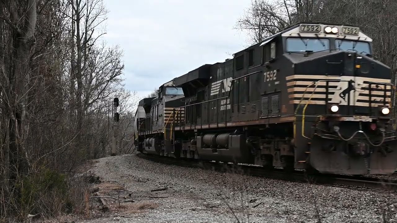 NS crosses the Emory River at the Harriman Junction.