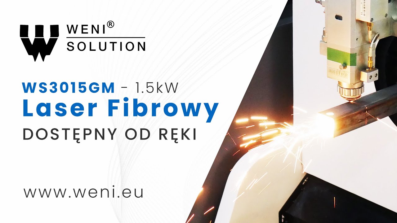 Czym ciąć rury i profile? Laser fibrowy wielozadaniowy 3015GM Weni Solution - dostępny od ręki