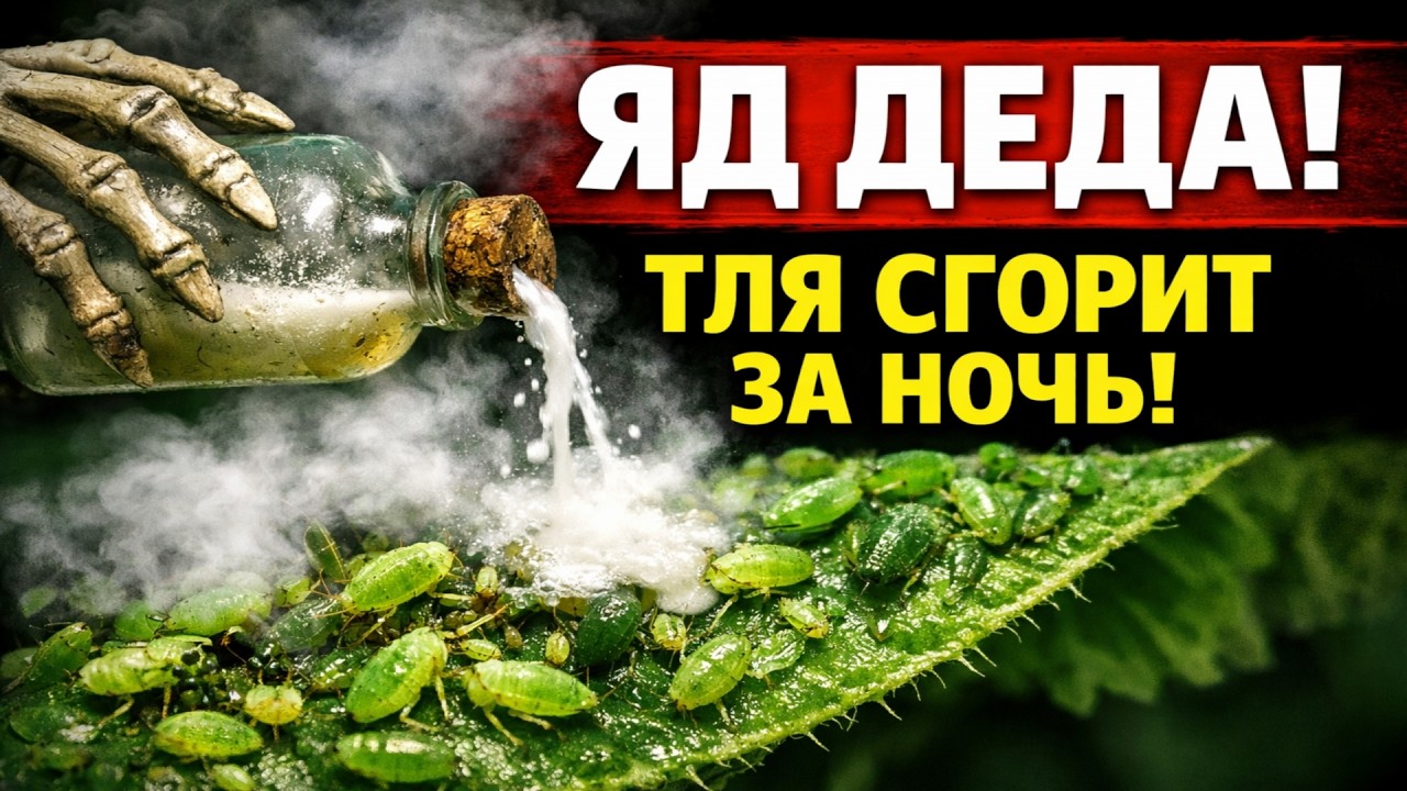 ВЫКИНЬ ВСЮ ХИМИЮ! Дедовский ЯД сжигает тлю за ОДНУ НОЧЬ