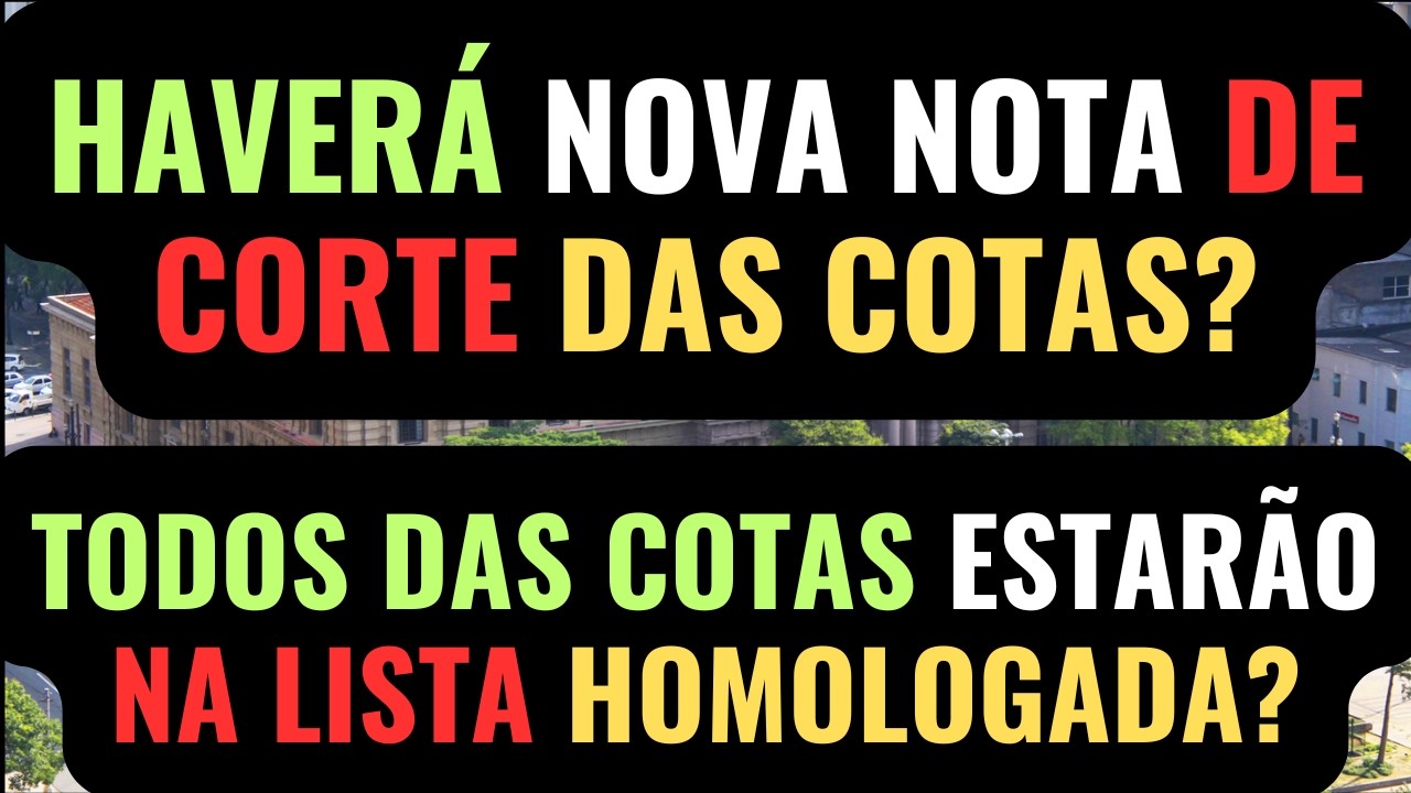 TODOS DAS COTAS ESTARÃO NA LISA HOMOLOGADA? Concurso Escrevente Técnico Judiciário 2025.