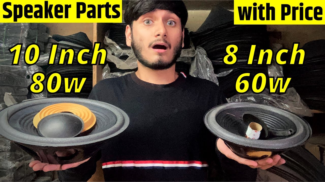 8 Inch 60w, 10 Inch 80w Speaker Spare Parts with Price | DJ Guruji Spare Parts Series/English CC