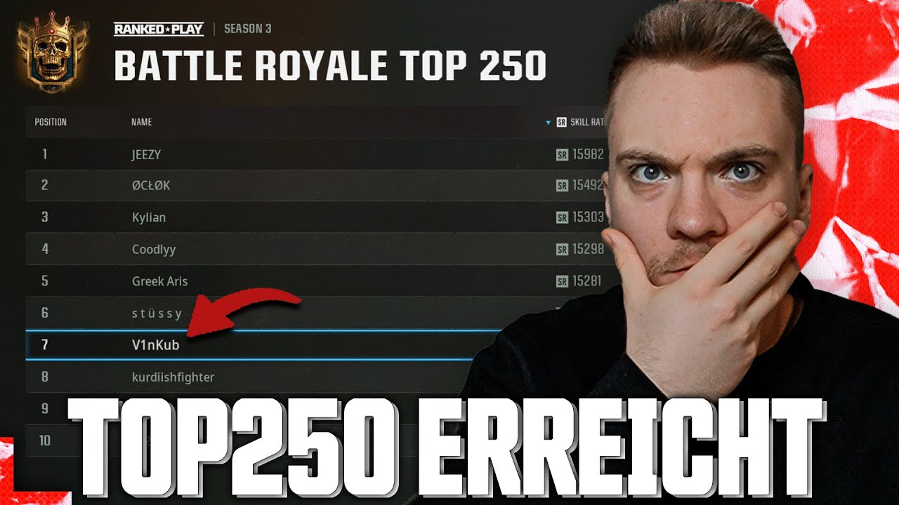 Ich bin nun OFFIZIELL einer der BESTEN VERDANSK SPIELER DER WELT! | V1nKub