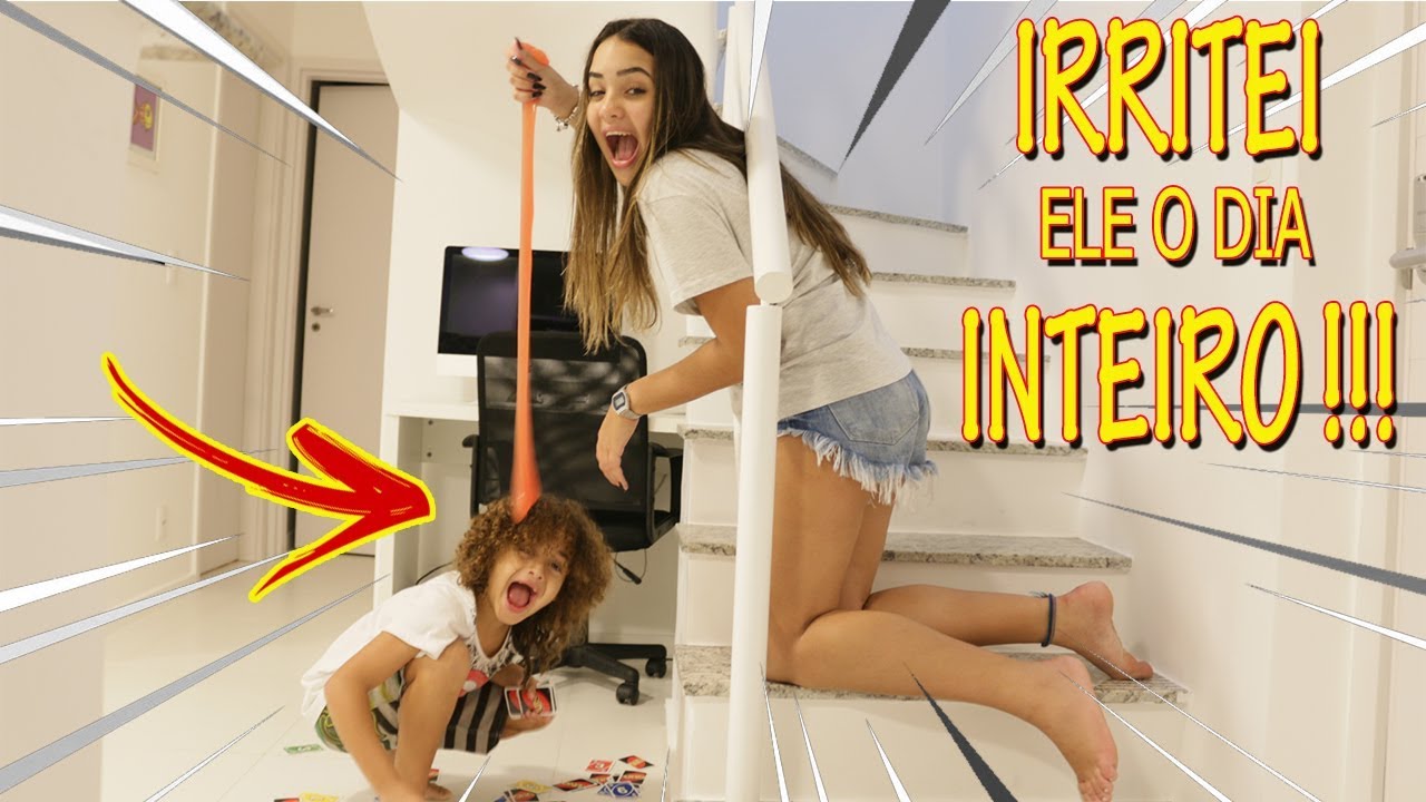 UM DIA INTEIRO IRRITANDO MEU IRMÃO