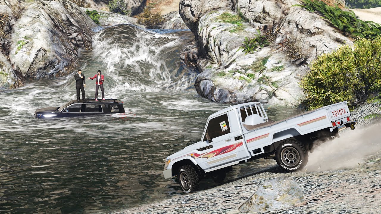 رجل غني رفض يزوج بنته من راعي الشاص وتعرض لحادث وعلق بالسيل وجاه فزعة صادمة || قراند 5 - GTAV