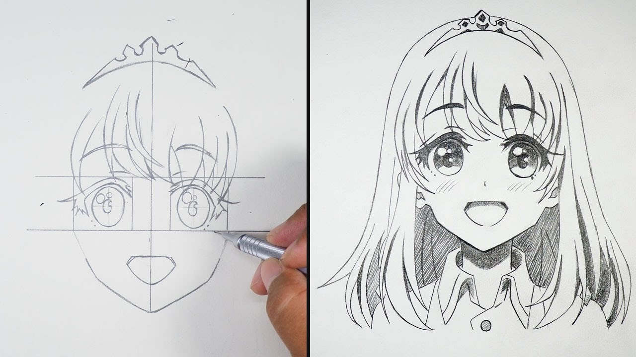 How to Draw Anime Girl for Beginners | Easy Step by Step