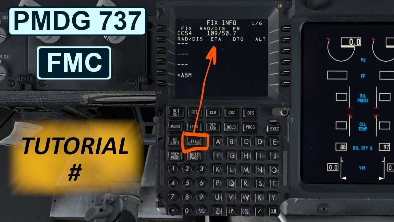 Учебное пособие по PMDG 737 FMC | Узнайте, как легко использовать функцию исправления [1080HD]