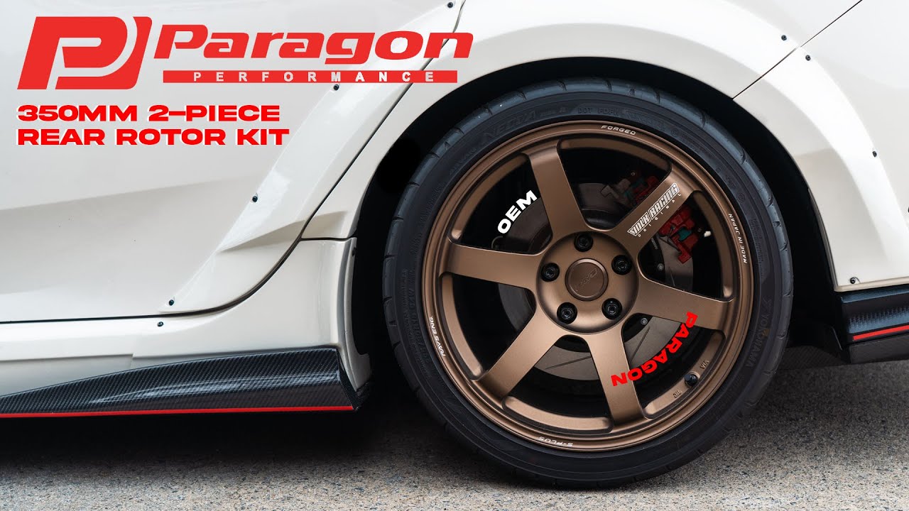 Installing the Paragon 2-Piece Rear Big Rotor Kit on the Widebody Civic Type-R [FK8]