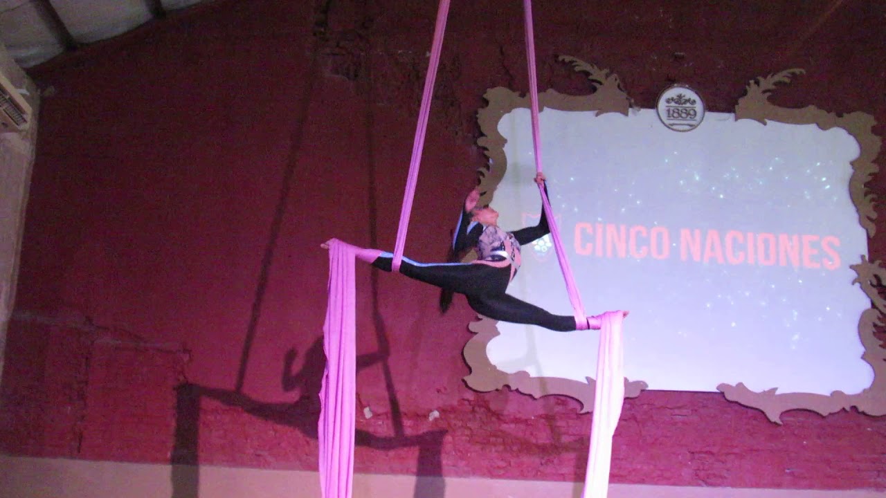 Yazmín Panunzio 1ºPuesto  Cinco Naciones Regional 2018: TELA (acrobacias aéreas)