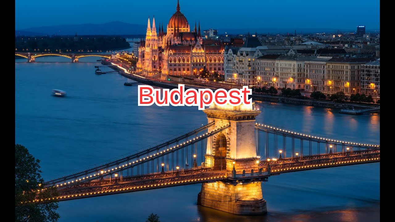 Budapest at Night 🌙 | Ambient Music | Relaxing City Lights
