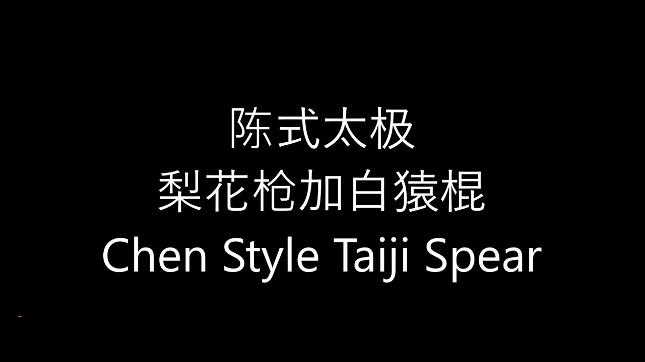 Chen Style Taiji Spear (Qiang) - 梨花枪加白猿棍 - Master Giuseppe Paterniti Lupo