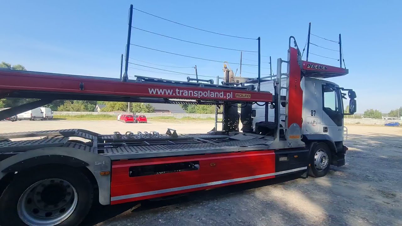 IVECO STRALIS E5 z zabudową ROLFO PEGASUS + przyczepa ROLFO C 171  / autotransporter / prezentacja